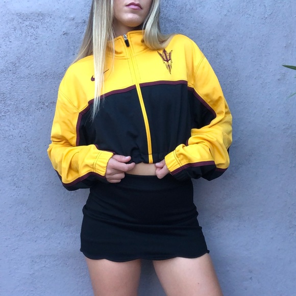 ASU SUNDEVILS CUSTOM NIKE CROP ZIP UP PULLOVER - Picture 3 of 8